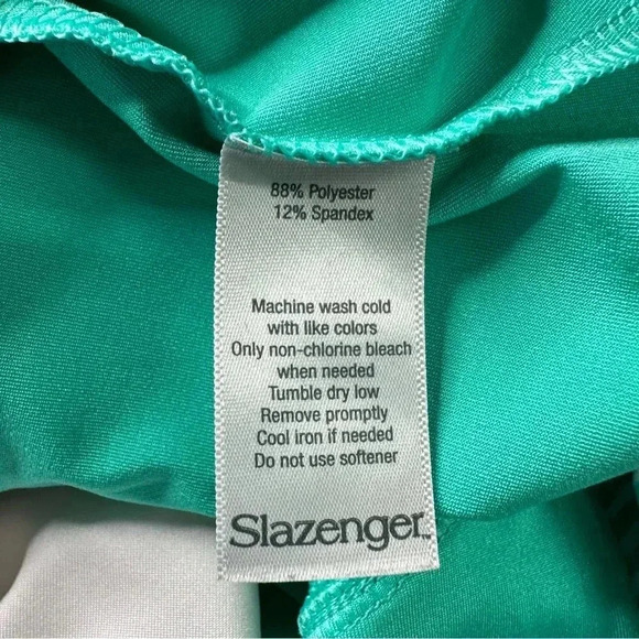 Slazenger Womens Tennis Activewear Skort Medium Green White Athletic Shorts Mini - Picture 6 of 8